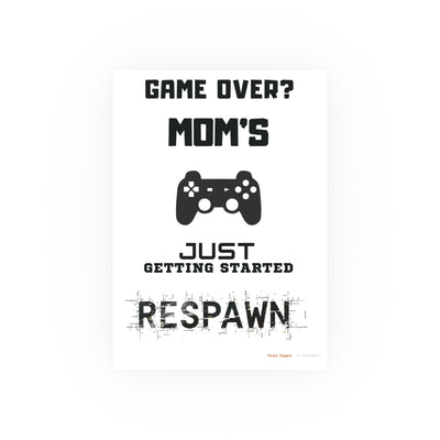 Gaming Mom Poster - Fun Wall Art for Gamers, Motivational Decor, Video Game Room, Mother's Day Gift, Unique Home Decor