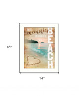 Beach Memories 3 White Framed Print Wall Art-4