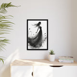 Canvas Print, Woman in Grass, Wall Art Decor, Female Portrait Picture, Nature Illustration