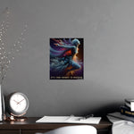Abstract Motivational Wall Art Poster - Full Design Preview | Iron Phoenix GHG Customs
