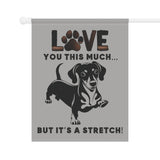 Dachshund Garden Banner | Dog Lover's Decor, Pet Memorial, Yard Sign, Outdoor Flag, Unique Home Gift
