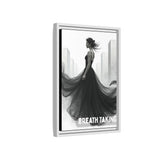 Stunning Framed Canvas Art - "BREATH TAKING" - Elegant Wall Decor, Modern Home Art, Gift for Her, Fashion Art Piece, Stylish Decor