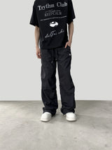 Summer American Niche White Loose Casual Sports Pants
