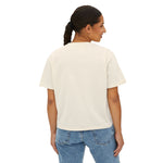 Rise Again Women's Boxy Tee — Minimal Inspirational Graphic Shirt