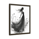Canvas Print, Woman in Grass, Wall Art Decor, Female Portrait Picture, Nature Illustration