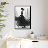 Stunning Framed Canvas Art - "BREATH TAKING" - Elegant Wall Decor, Modern Home Art, Gift for Her, Fashion Art Piece, Stylish Decor