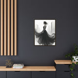 Elegant Framed Matte Canvas Wall Art - Stylish Home Decor, Gift for Fashion Lovers, Chic Living Room Artwork, Bridal Shower Decoration,