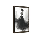 Elegant Framed Matte Canvas Wall Art - Stylish Home Decor, Gift for Fashion Lovers, Chic Living Room Artwork, Bridal Shower Decoration,