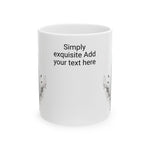 Personalized Print It Your Way Ceramic Mug | Coffee Lover Gift, Customizable Mug, Home Office Decor, Tea Cup, Unique Gift Idea