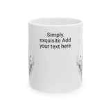 Personalized Print It Your Way Ceramic Mug | Coffee Lover Gift, Customizable Mug, Home Office Decor, Tea Cup, Unique Gift Idea