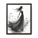 Canvas Print, Woman in Grass, Wall Art Decor, Female Portrait Picture, Nature Illustration
