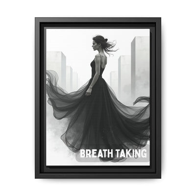 Stunning Framed Canvas Art - "BREATH TAKING" - Elegant Wall Decor, Modern Home Art, Gift for Her, Fashion Art Piece, Stylish Decor