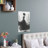Elegant Silk Wall Poster, Breath Taking Art Piece for Home Decor, Stylish Interior Design, Gift for Art Lovers, Modern Aesthetic,