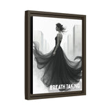 Stunning Framed Canvas Art - "BREATH TAKING" - Elegant Wall Decor, Modern Home Art, Gift for Her, Fashion Art Piece, Stylish Decor