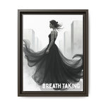Stunning Framed Canvas Art - "BREATH TAKING" - Elegant Wall Decor, Modern Home Art, Gift for Her, Fashion Art Piece, Stylish Decor