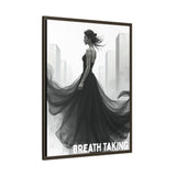 Stunning Framed Canvas Art - "BREATH TAKING" - Elegant Wall Decor, Modern Home Art, Gift for Her, Fashion Art Piece, Stylish Decor