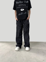 Summer American Niche White Loose Casual Sports Pants