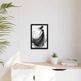 Canvas Print, Woman in Grass, Wall Art Decor, Female Portrait Picture, Nature Illustration