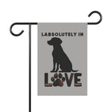Dog Lover Garden Banner, Outdoor Decor for Pet Owners, Paw Print Yard Sign, Cute Home Decor, Labradors Decoration