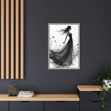 Canvas Print, Woman in Grass, Wall Art Decor, Female Portrait Picture, Nature Illustration