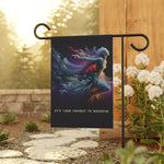 Celestial Angel Outdoor Garden Flag - Small 12x18 Garden Stake Display | Iron Phoenix GHG Customs