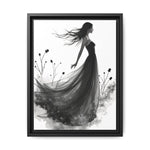 Canvas Print, Woman in Grass, Wall Art Decor, Female Portrait Picture, Nature Illustration
