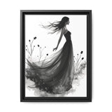 Canvas Print, Woman in Grass, Wall Art Decor, Female Portrait Picture, Nature Illustration