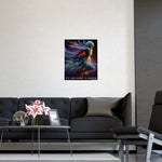 Abstract Motivational Wall Art Poster - Matte Finish View | Iron Phoenix GHG Customs