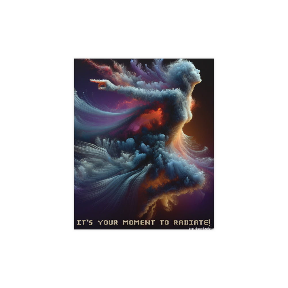 Abstract Motivational Wall Art Poster - Close Up of Vibrant Colors | Iron Phoenix GHG Customs