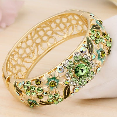 Bracelet Hollow Enamel Gold Plated Ornament