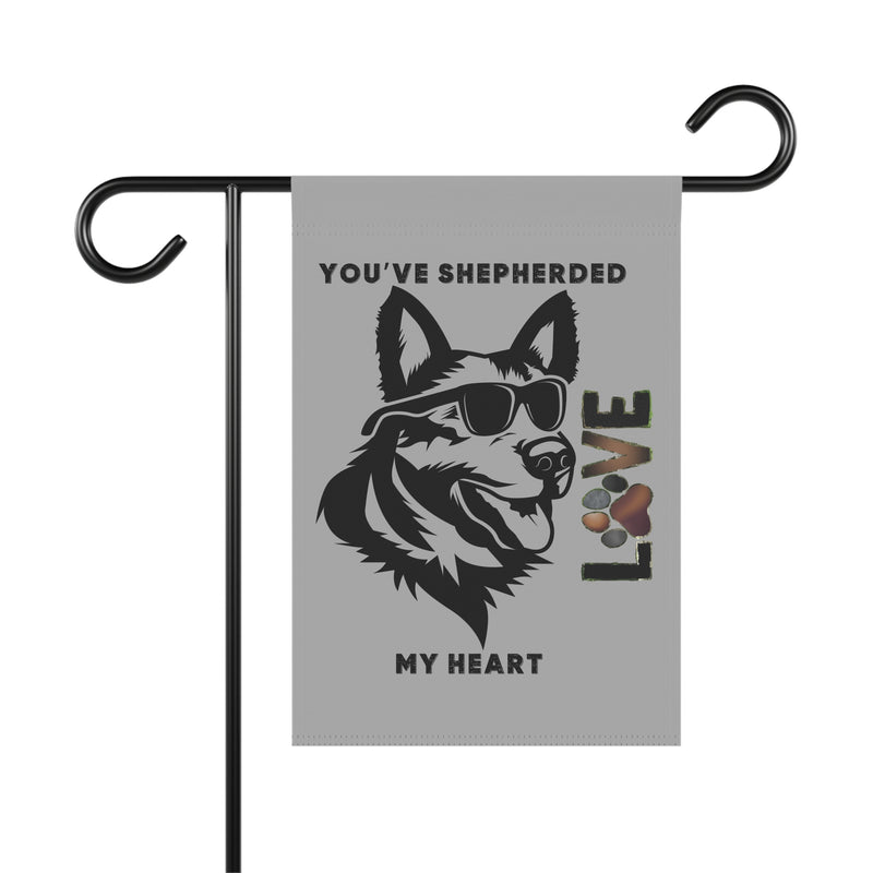 Cute Dog Love Garden Banner, Pet Lover Decor, Outdoor Flag, Heartwarming Home Decoration, Gift for Dog Owners