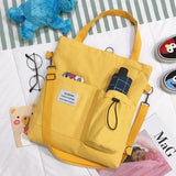 Canvas Tote Bag, Harajuku, Eco-Friendly Style