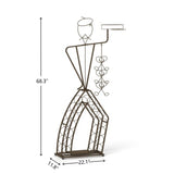 Unique Design Wine Bakers Rack, Freestanding Wine Rack With Storage Bottle, Wine Storage Home Bar For Liquor And Wine, Organizer For Kitchen, Dining Room