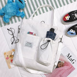 Canvas Tote Bag, Harajuku, Eco-Friendly Style