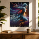 Abstract Motivational Wall Art Poster - Mockup in Modern Office | Iron Phoenix GHG Customs